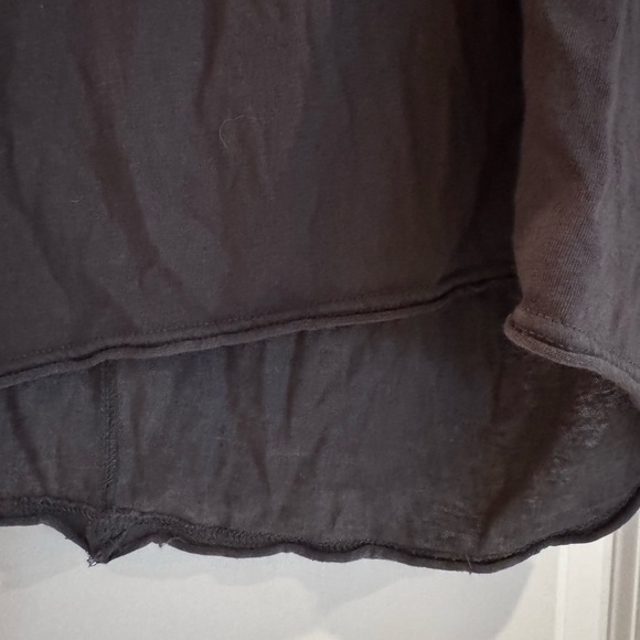 Maternity - La Miel Women's Dark Gray V-Neck Top - Picture 2 of 10